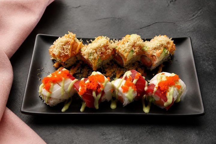 Two special rolls meal